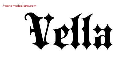 Old English Name Tattoo Designs Vella Free