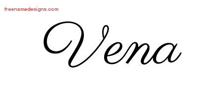 Classic Name Tattoo Designs Vena Graphic Download