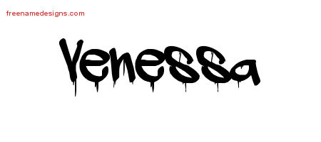 Graffiti Name Tattoo Designs Venessa Free Lettering
