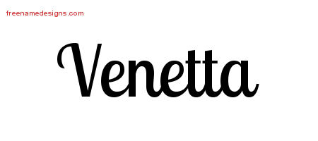 Handwritten Name Tattoo Designs Venetta Free Download