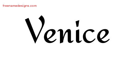 Calligraphic Stylish Name Tattoo Designs Venice Download Free