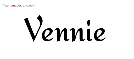 Calligraphic Stylish Name Tattoo Designs Vennie Download Free