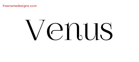 Vintage Name Tattoo Designs Venus Free Download