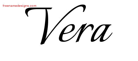Calligraphic Name Tattoo Designs Vera Download Free
