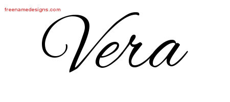 Cursive Name Tattoo Designs Vera Download Free