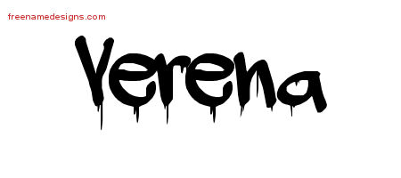 Graffiti Name Tattoo Designs Verena Free Lettering