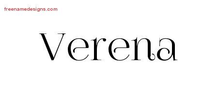 Vintage Name Tattoo Designs Verena Free Download