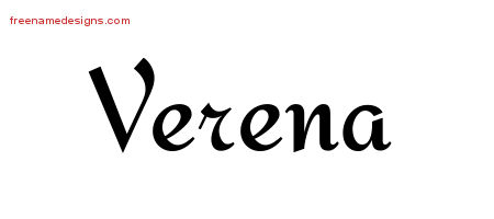 Calligraphic Stylish Name Tattoo Designs Verena Download Free