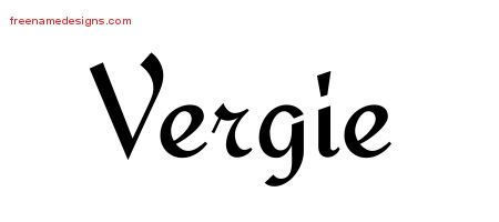 Calligraphic Stylish Name Tattoo Designs Vergie Download Free