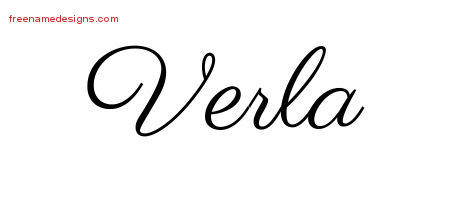 Classic Name Tattoo Designs Verla Graphic Download