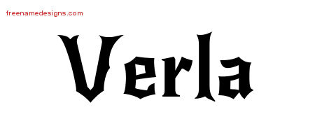 Gothic Name Tattoo Designs Verla Free Graphic