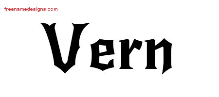 Gothic Name Tattoo Designs Vern Download Free