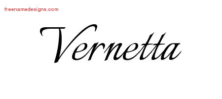 Calligraphic Name Tattoo Designs Vernetta Download Free