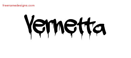 Graffiti Name Tattoo Designs Vernetta Free Lettering