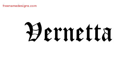 Blackletter Name Tattoo Designs Vernetta Graphic Download