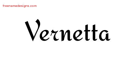 Calligraphic Stylish Name Tattoo Designs Vernetta Download Free