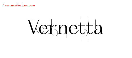 Decorated Name Tattoo Designs Vernetta Free