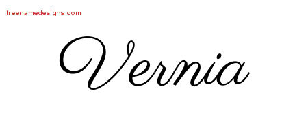 Classic Name Tattoo Designs Vernia Graphic Download
