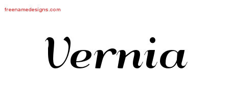 Art Deco Name Tattoo Designs Vernia Printable