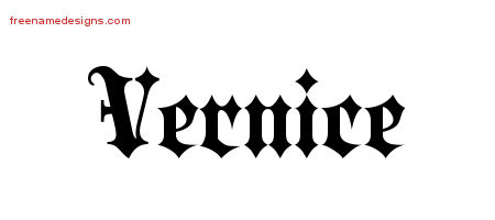 Old English Name Tattoo Designs Vernice Free