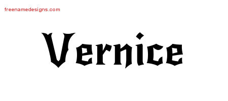 Gothic Name Tattoo Designs Vernice Free Graphic
