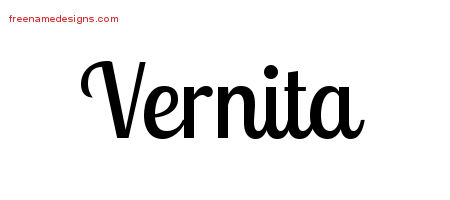 Handwritten Name Tattoo Designs Vernita Free Download