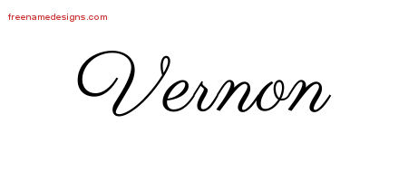 Classic Name Tattoo Designs Vernon Graphic Download