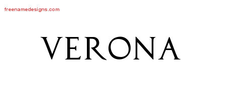 Regal Victorian Name Tattoo Designs Verona Graphic Download