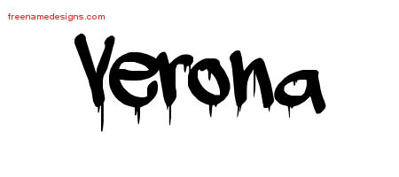 Graffiti Name Tattoo Designs Verona Free Lettering