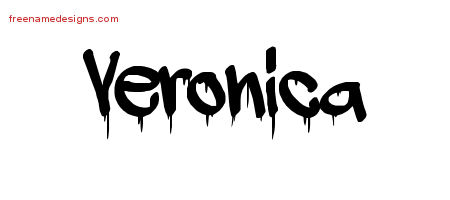Graffiti Name Tattoo Designs Veronica Free Lettering
