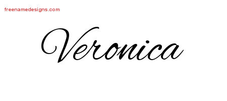 Cursive Name Tattoo Designs Veronica Download Free