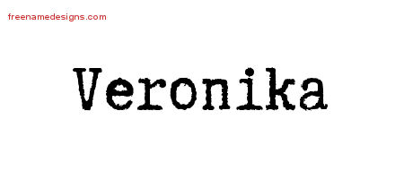 Typewriter Name Tattoo Designs Veronika Free Download