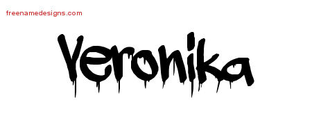 Graffiti Name Tattoo Designs Veronika Free Lettering