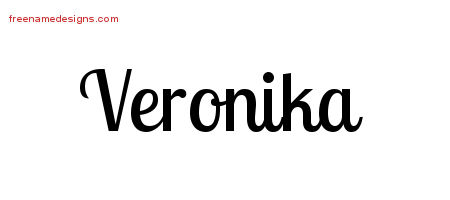 Handwritten Name Tattoo Designs Veronika Free Download