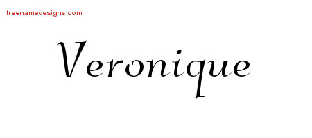 Elegant Name Tattoo Designs Veronique Free Graphic