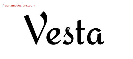 Calligraphic Stylish Name Tattoo Designs Vesta Download Free