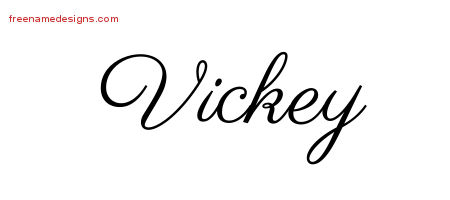 Classic Name Tattoo Designs Vickey Graphic Download