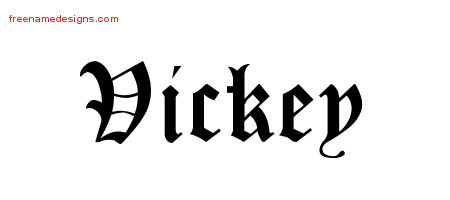 Blackletter Name Tattoo Designs Vickey Graphic Download