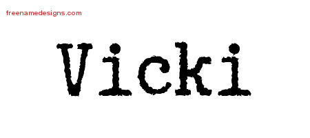 Typewriter Name Tattoo Designs Vicki Free Download