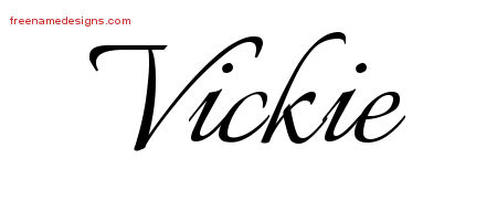 Calligraphic Name Tattoo Designs Vickie Download Free