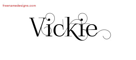 Decorated Name Tattoo Designs Vickie Free
