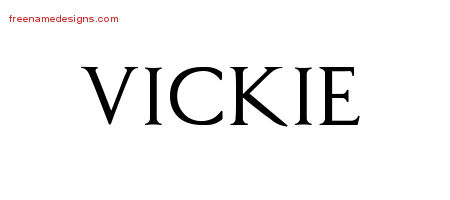 Regal Victorian Name Tattoo Designs Vickie Graphic Download