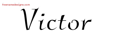 Elegant Name Tattoo Designs Victor Download Free