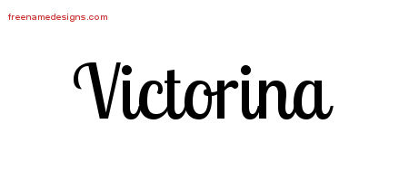Handwritten Name Tattoo Designs Victorina Free Download