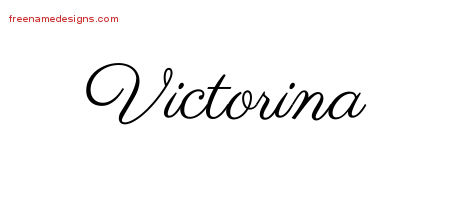 Classic Name Tattoo Designs Victorina Graphic Download