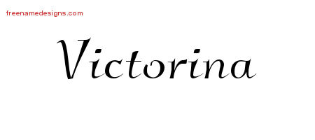 Elegant Name Tattoo Designs Victorina Free Graphic