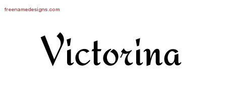 Calligraphic Stylish Name Tattoo Designs Victorina Download Free