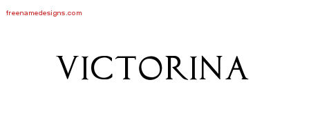 Regal Victorian Name Tattoo Designs Victorina Graphic Download