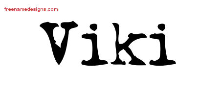 Vintage Writer Name Tattoo Designs Viki Free Lettering