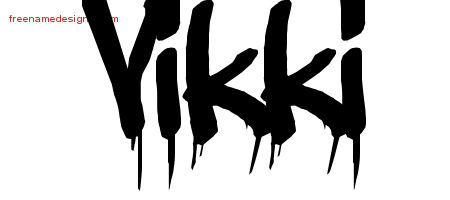 Graffiti Name Tattoo Designs Vikki Free Lettering